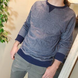 Men's Blue Heather Knit Sweater / Shirt